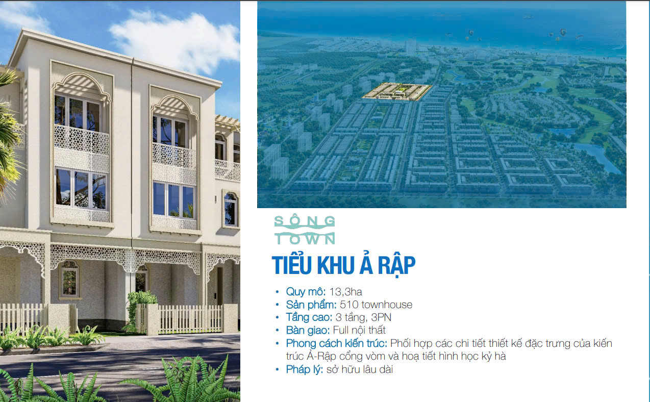 Nhà phố Ả rập Sông Town